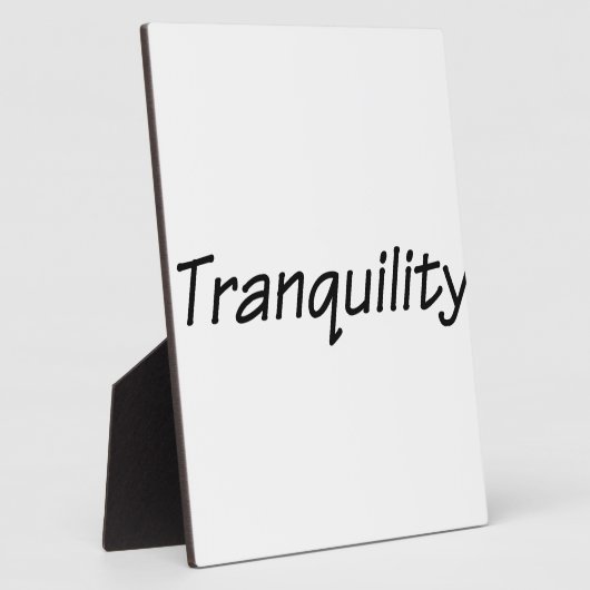 Plaque Photo calme (Côté)