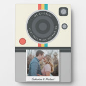 Plaque Photo Caméra instantanée Couple Photo Mariage unique (Devant)