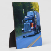 Plaque Photo Camions, Big Rig Cargo Truck Art (Côté)