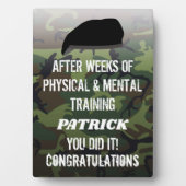 Plaque Photo Camo Personnalisé Passant La Parade (Devant)