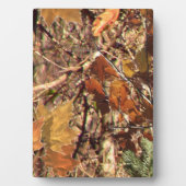Plaque Photo Camouflage de Fall Forest Bush (Devant)