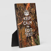 Plaque Photo Camouflage Deep Woods Restez Calme Ayez Votre Text (Côté)