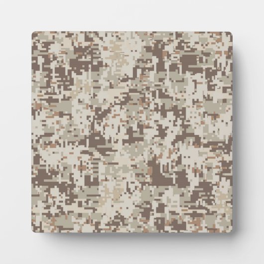 Plaque Photo Camouflage numérique de style désert (Devant)