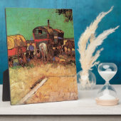 Plaque Photo Campement de Gitans avec Caravanes, Van Gogh (Côté)