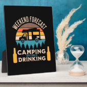 Plaque Photo Camping Bière Avec Bière Anniversaire (Côté)