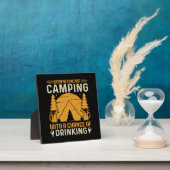 Plaque Photo Camping et boisson (Insitu)