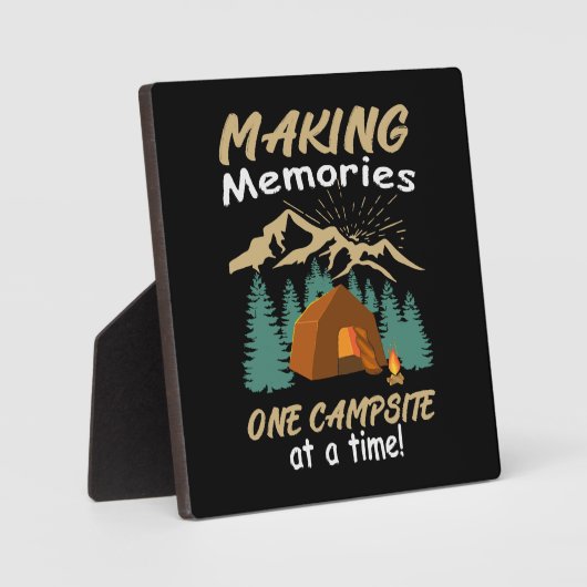 Plaque Photo CAMPING, souvenirs (Recto)