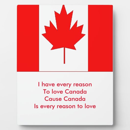 Plaque Photo Canada (Devant)