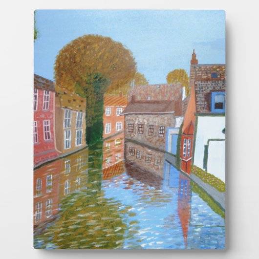 Plaque Photo Canal Bruges (Devant)