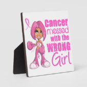 Plaque Photo Cancer du sein Fille de combat 1 (Recto)