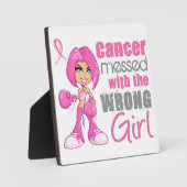 Plaque Photo Cancer du sein Fille de combat 1 (Recto)