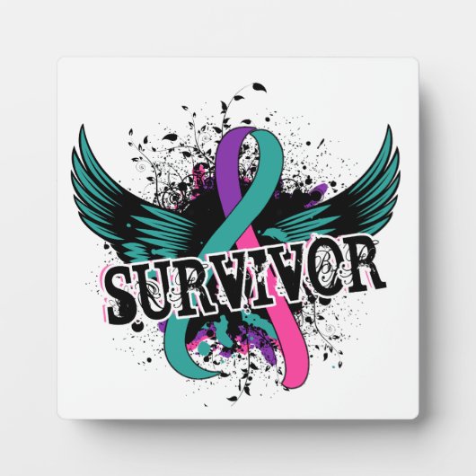 Plaque Photo Cancer du thyroïde Survivant 16 (Devant)