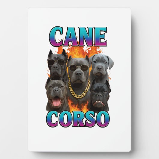 Plaque Photo Cane Corso (Devant)