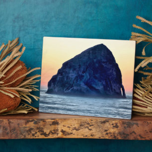 Plaque Photo Cape Kiwanda Haystack Rock au coucher du soleil