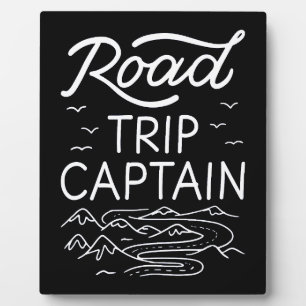 Plaque Photo Capitaine de road trip I - Pilote de VR en vacance