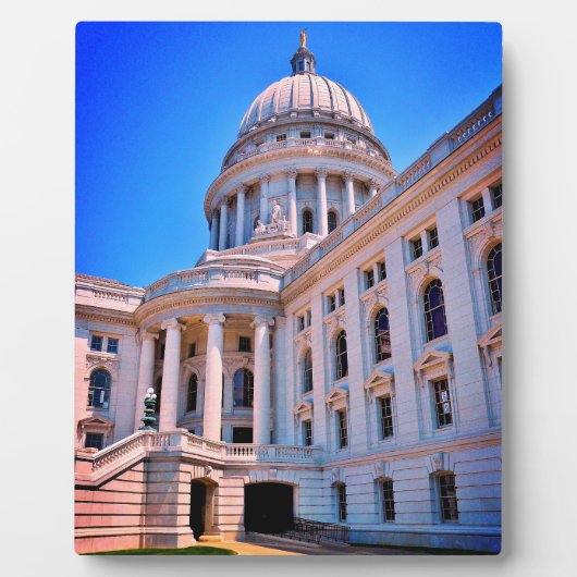 Plaque Photo Capitole de l'État du Wisconsin (Devant)