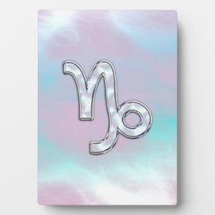 Plaque Photo Capricorn Zodiac signe sur Mère style perle