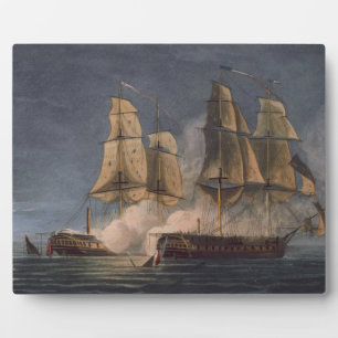 Plaque Photo Capture des Thétis par HMS Amethyst, 10 novembre