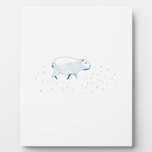 Plaque Photo Capybara (Devant)