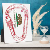 Plaque Photo Carabiner d'Escalade californienne (Côté)