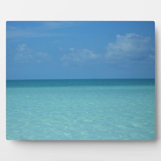 Plaque Photo Caraïbes Horizon Tropical Turquoise Bleu (Devant)