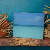 Plaque Photo Caraïbes Horizon Tropical Turquoise Bleu (Côté)