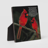 PLAQUE PHOTO CARDINAL (Recto)