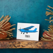 Plaque Photo Caricature d'avion à voilure fixe (Côté)