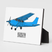 Plaque Photo Caricature d'avion à voilure fixe (Côté)