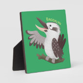 Plaque Photo Caricature de kookaburra drôle et drôle (Recto)