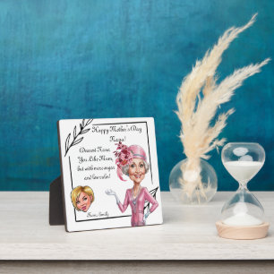 Plaque Photo Caricature de la fête des mères pour Nana