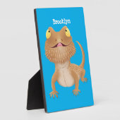 Plaque Photo Caricature de lézard de dragon à barbe (Côté)