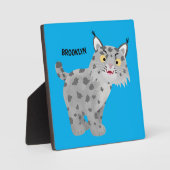 Plaque Photo Caricature de lynx de lynx de lynx (Recto)