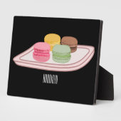 Plaque Photo Caricature de Macaron (Côté)