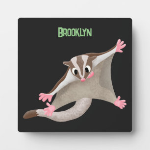 Plaque Photo Caricature de planeur de sucre joyeux