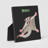 Plaque Photo Caricature de planeur de sucre joyeux (Recto)