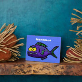 Plaque Photo Caricature de poisson de Piranha (Côté)
