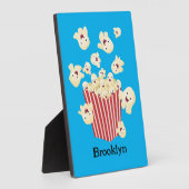 Plaque Photo Caricature de pop-corn drôles (Côté)