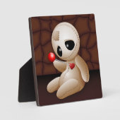 Plaque Photo Caricature de poupée vaudou en amour (Recto)