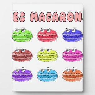 Plaque Photo Caricature des Macarons