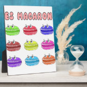 Plaque Photo Caricature des Macarons (Côté)