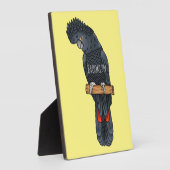 Plaque Photo Caricature d'oiseau à queue rouge (Côté)