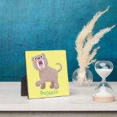 Plaque Photo Caricature du tigre mignon Saber Toothed Smilodon (Insitu)