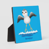 Plaque Photo Caricature en bécasseau mignon (Recto)