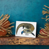 Plaque Photo Caricature en bleu (Côté)