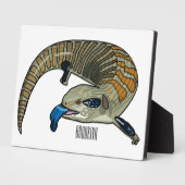 Plaque Photo Caricature en bleu (Côté)