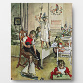 Plaque Photo Carl Larsson art : Noël matin (Devant)