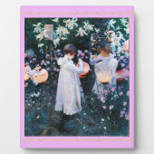 Plaque Photo Carnation, Lily, Lily, Rose, Sargent (Devant)