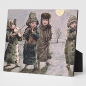 Plaque Photo Carolage de Noël (avec papier) (Côté)