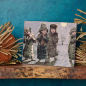 Plaque Photo Carolage de Noël (avec papier) (Côté)